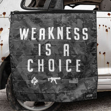 Load image into Gallery viewer, Weakness Is A Choice 3'x3' Camo Flag
