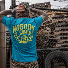 Load image into Gallery viewer, Nobody Is Coming To Save You Skull Men's T-Shirt