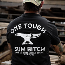 Load image into Gallery viewer, One Tough Sum Born and Raised American Outlaw Men's T-Shirt