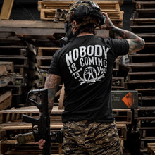 Load image into Gallery viewer, Nobody Is Coming To Save You Skull Men's T-Shirt