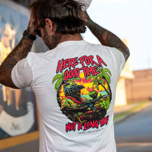 Load image into Gallery viewer, Here For A Good Time. Not A Long Time. Retro Summer Edition Men's T-Shirt