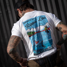 Load image into Gallery viewer, Spread'n Hips, Rippin' Lips Fishing Club Men's T-Shirt