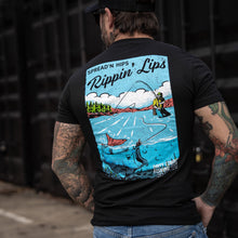 Load image into Gallery viewer, Spread'n Hips, Rippin' Lips Fishing Club Men's T-Shirt