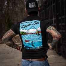 Load image into Gallery viewer, Spread'n Hips, Rippin' Lips Fishing Club Men's T-Shirt