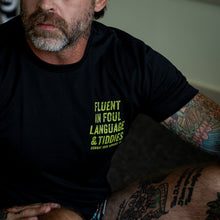 Load image into Gallery viewer, Fluent In Foul Language and Tiddies Men's T-Shirt