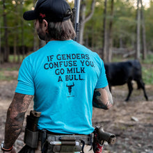 Load image into Gallery viewer, If Genders Confuse You, Go Milk a Bull Men's T-Shirt