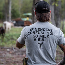 Load image into Gallery viewer, If Genders Confuse You, Go Milk a Bull Men's T-Shirt