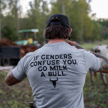 Load image into Gallery viewer, If Genders Confuse You, Go Milk a Bull Men's T-Shirt