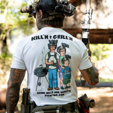 Load image into Gallery viewer, Kill'n &amp; Grill'n | Some Hills Are Worth Fighting For Men's T-Shirt