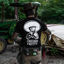 Load image into Gallery viewer, Freedom Fighter Cowboy President Trump Men's T-Shirt