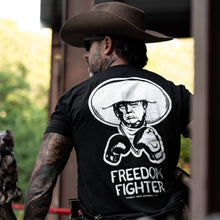Load image into Gallery viewer, Freedom Fighter Cowboy President Trump Men's T-Shirt