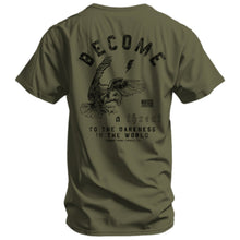 Load image into Gallery viewer, Become A Threat To The Darkness Men's T-Shirt