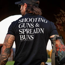 Load image into Gallery viewer, Shooting Guns &amp; Spread'n Buns Men's T-Shirt