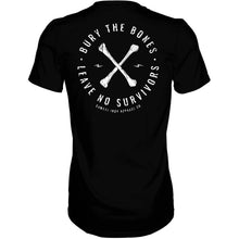 Load image into Gallery viewer, Bury The Bones. Leave No Survivors. Men’s T-shirt