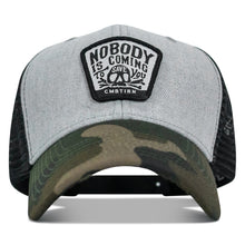 Load image into Gallery viewer, Nobody Is Coming To Save You Skull Patch Snapback Hat
