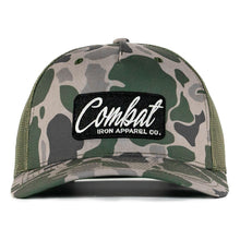 Load image into Gallery viewer, Combat Script Patch Mid-Profile Mesh Snapback Hat