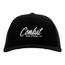 Load image into Gallery viewer, Combat Script Patch Mid-Profile Mesh Snapback Hat
