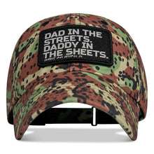 Load image into Gallery viewer, Dad in the Streets. Daddy in the Sheets. Patch RipStop Low Pro Hat