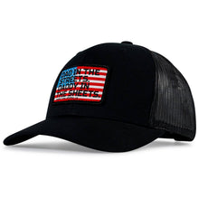 Load image into Gallery viewer, Dad In The Streets. Daddy In The Sheets. American Flag Patch Snapback Hat
