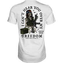 Load image into Gallery viewer, I Can't Hear You Over My Freedom AR Guitar Men's T-Shirt