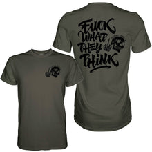 Load image into Gallery viewer, Fuck What They Think Skull Men's T-Shirt