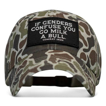 Load image into Gallery viewer, If Genders Confuse You Go Milk A Bull Patch Ripstop Hat