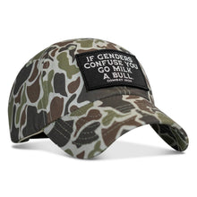 Load image into Gallery viewer, If Genders Confuse You Go Milk A Bull Patch Ripstop Hat