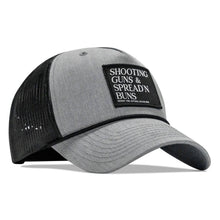 Load image into Gallery viewer, Shooting Guns &amp; Spread'n Buns Patch Rope Snapback Hat