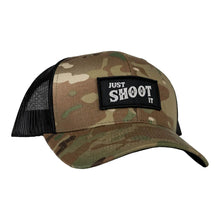 Load image into Gallery viewer, Just Shoot It Patch Snapback Hat
