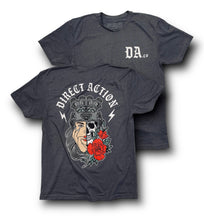 Load image into Gallery viewer, DA "DEATH COMES" TEE (HEATHER METAL)