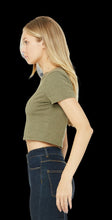 Load image into Gallery viewer, "STAY DANGEROUS" CROP (MIL GREEN &amp; BLACK)