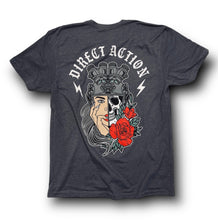Load image into Gallery viewer, DA "DEATH COMES" TEE (HEATHER METAL)