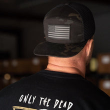 Load image into Gallery viewer, STMC® Black Ripstop Flag Hat