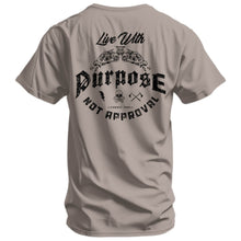 Load image into Gallery viewer, Live With Purpose. Not Approval Men's T-Shirt