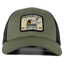 Load image into Gallery viewer, Cheaters Get Heaters Western Cowboy Patch SnapBack