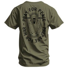 Load image into Gallery viewer, Pray For Peace. Prepare For War. Men's T-Shirt