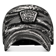 Load image into Gallery viewer, Nobody Is Coming To Save You Skull Patch Ripstop Snapback