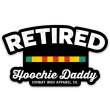 Load image into Gallery viewer, Retired Hoochie Daddy Veteran Ribbons Decal