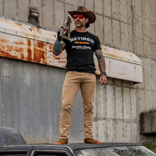 Load image into Gallery viewer, Retired Hoochie Daddy Veteran Ribbons Men's T-Shirt