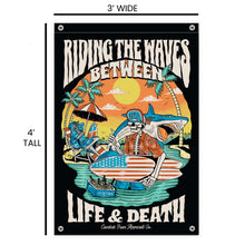 Load image into Gallery viewer, Life &amp; Death Beach Day 3' X 4' Wall Flag