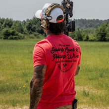 Load image into Gallery viewer, Saving Lives &amp; Pleasing Wives Fire &amp; Rescue Club Men's T-Shirt
