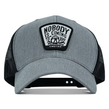 Load image into Gallery viewer, Nobody Is Coming To Save You Skull Patch Snapback Hat