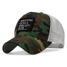 Load image into Gallery viewer, Shooting Guns &amp; Spread'n Buns Patch Snapback Hat
