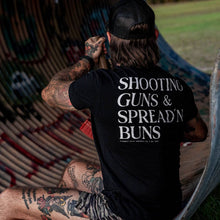 Load image into Gallery viewer, Shooting Guns &amp; Spread'n Buns Men's T-Shirt