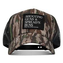 Load image into Gallery viewer, Shooting Guns &amp; Spread'n Buns Patch Snapback Hat