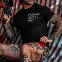 Load image into Gallery viewer, Shooting Guns &amp; Spread'n Buns Men's T-Shirt