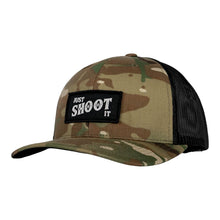 Load image into Gallery viewer, Just Shoot It Patch Snapback Hat
