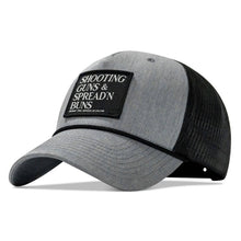 Load image into Gallery viewer, Shooting Guns &amp; Spread'n Buns Patch Rope Snapback Hat