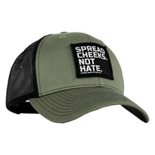 Load image into Gallery viewer, SPREAD CHEEKS. NOT HATE. Patch Snapback HAT