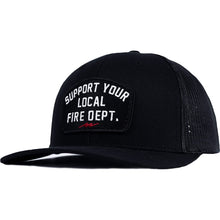 Load image into Gallery viewer, Support Your Local Fire Dept. Patch Snapback Hat